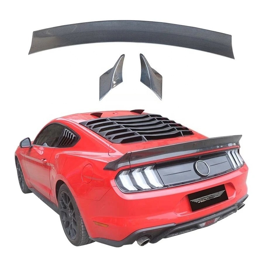 LB Style Carbon Fiber Rear Spoiler for Mustang 2015-2023 Tail Wing Accessories Body Kits